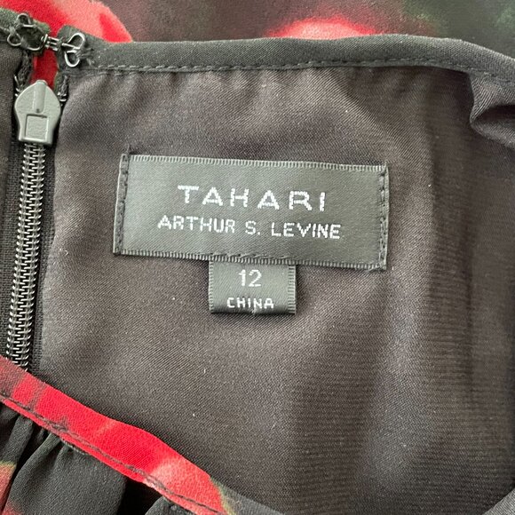 Tahari Sleeveless Flowy Floral Dress by Arthur S Levine Size 12 - Picture 8 of 10